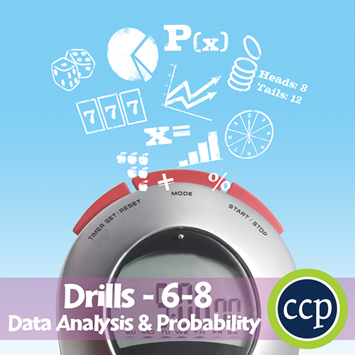 Data Analysis & Probability - Drill Sheets Gr. 6-8