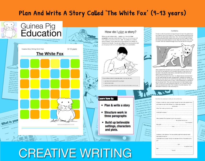 Plan And Write A Story Called 'The White Fox' (Creative Story Writing) 9-14 years