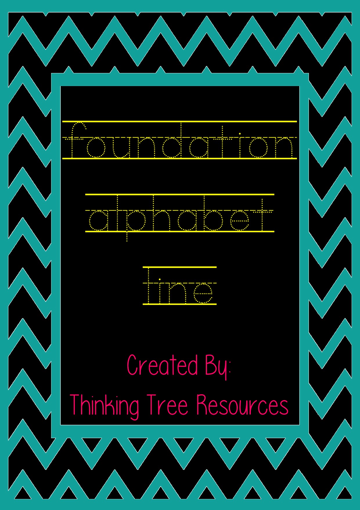 Foundation Alphabet Line Posters