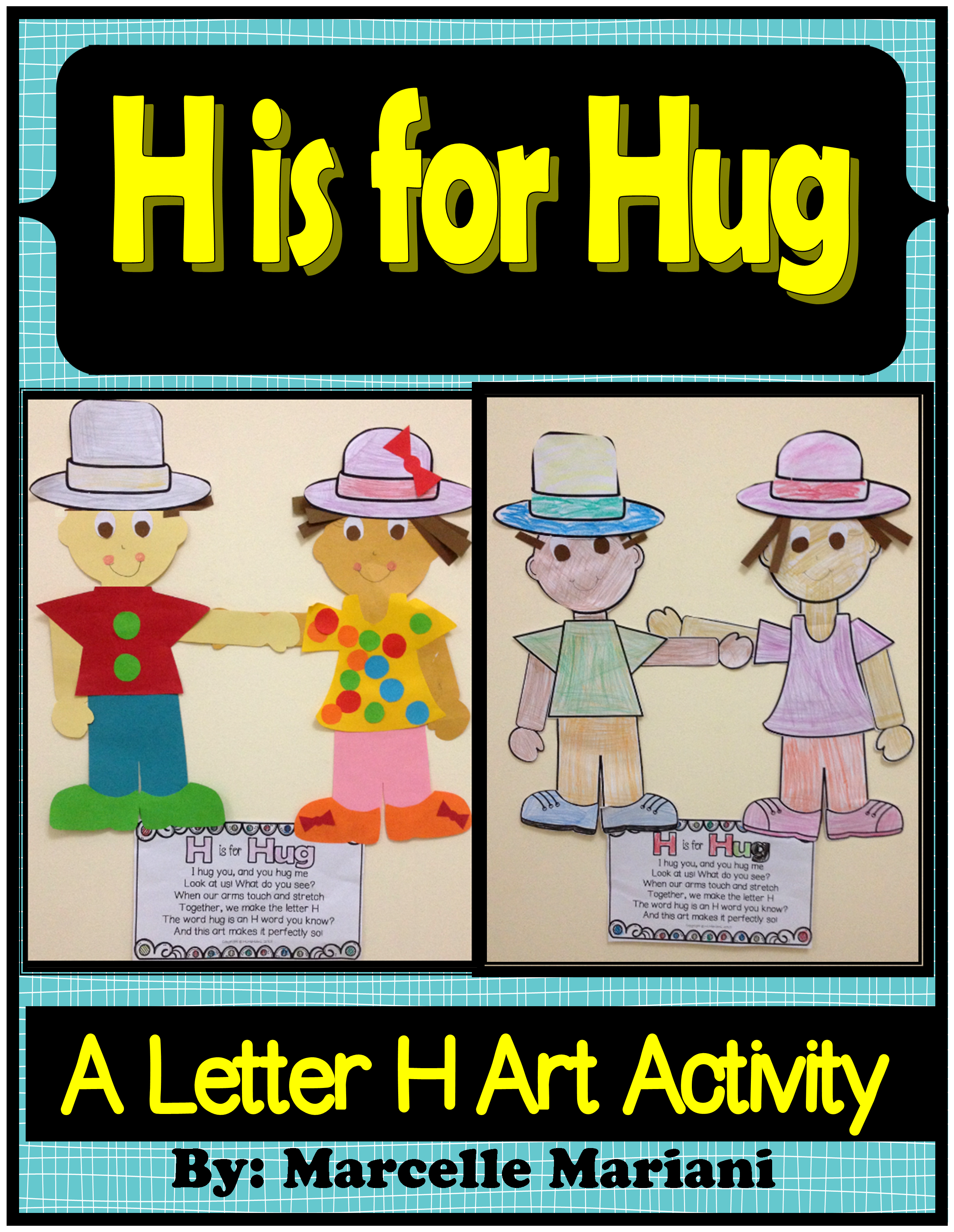 Letter of the week-Letter H-Art Activity Templates- H is for Hug
