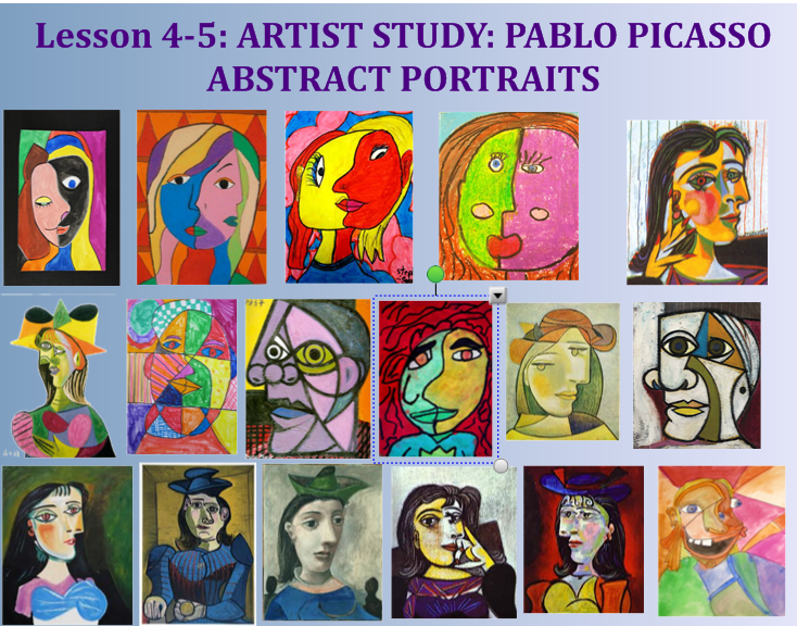 Stage 2 Pablo Picasso Art Smart-board pages
