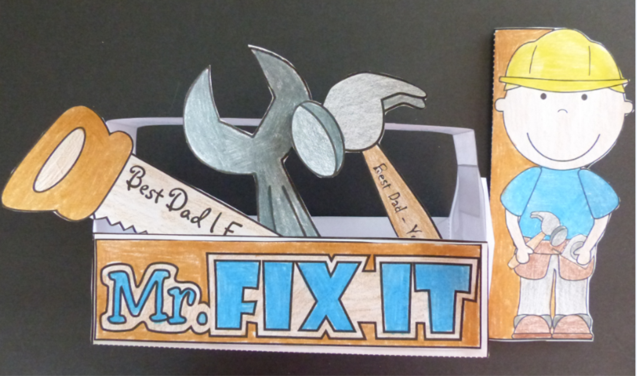 Father's Day Craft - Make Dad a Toolbox and a Fishing Tackle Box with Cards