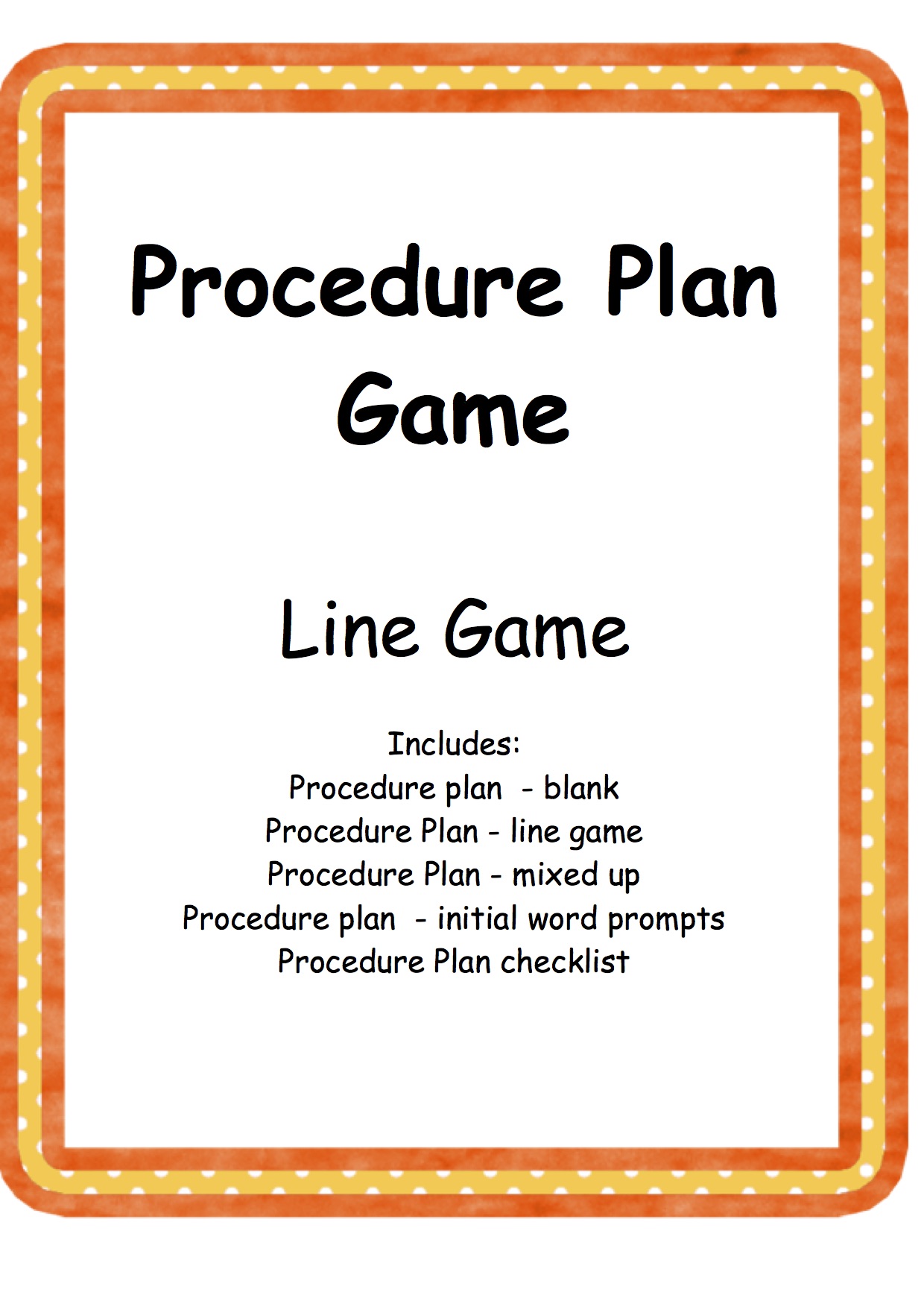 Procedure - Game -Line game
