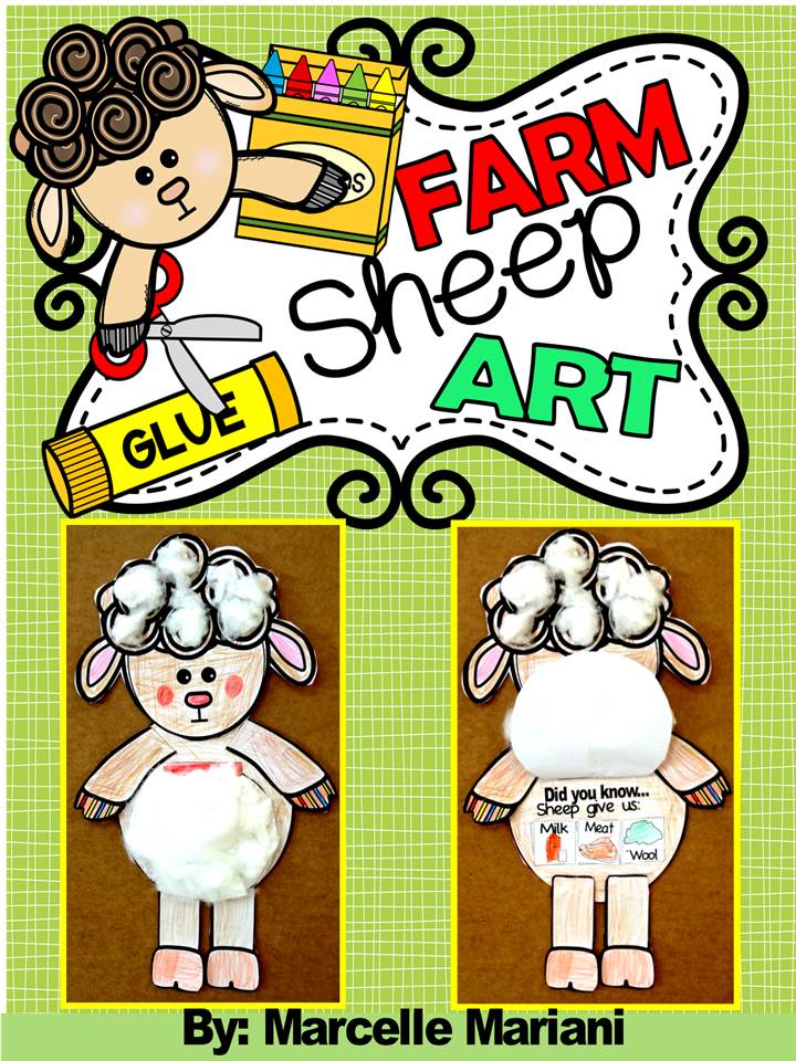 Farm Animals- SHEEP ART ACTIVITY- What Comes From A Sheep?