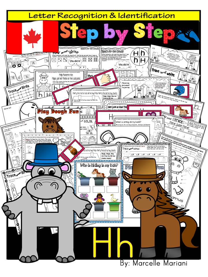 Letter of the week-LETTER H Activity PACK- letter recognition & identification