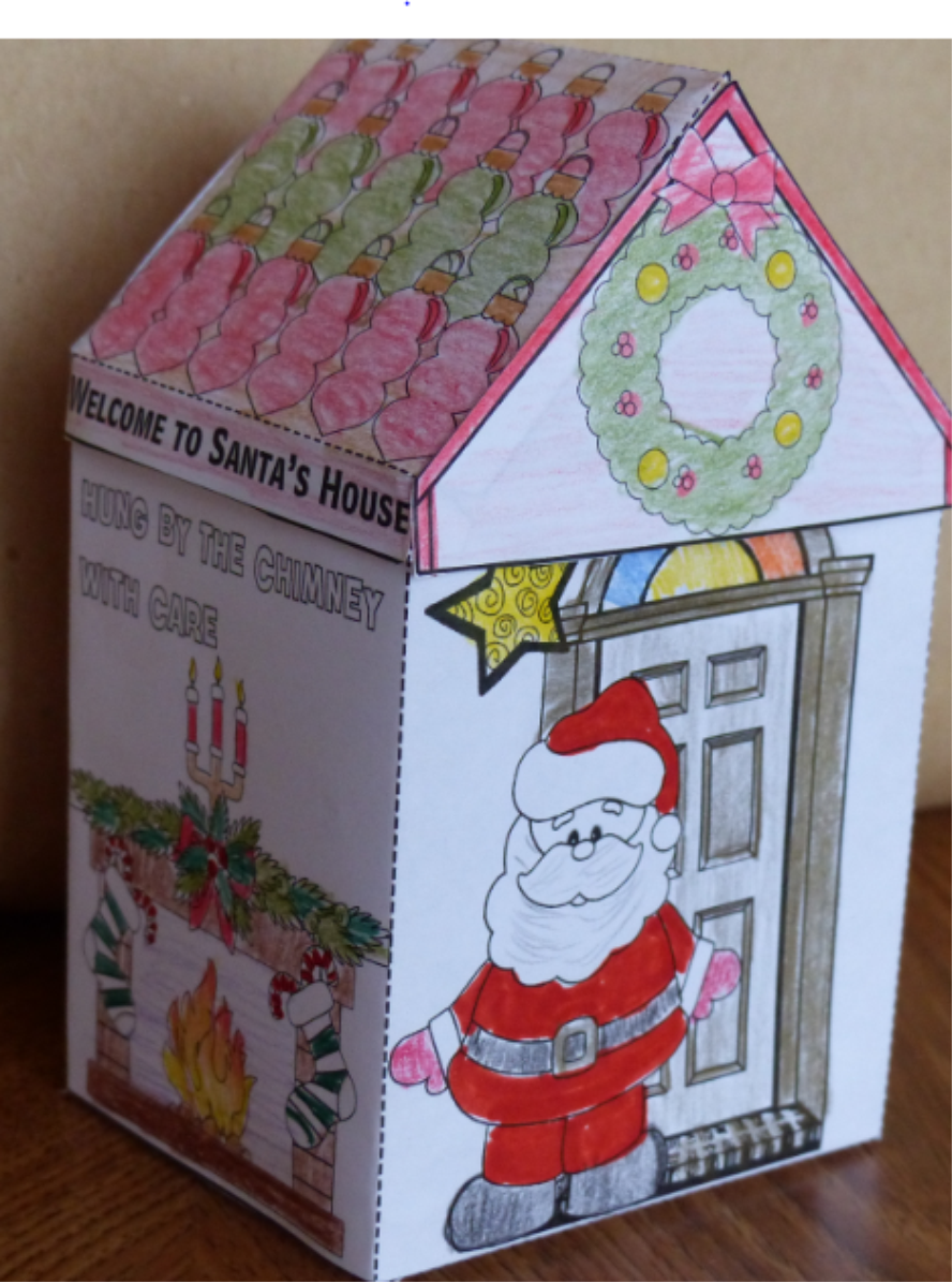 Christmas Crafts - Santa's House