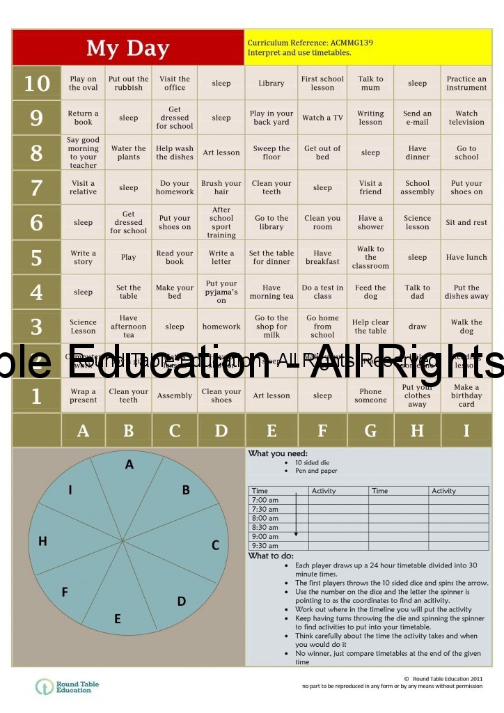 Timetable