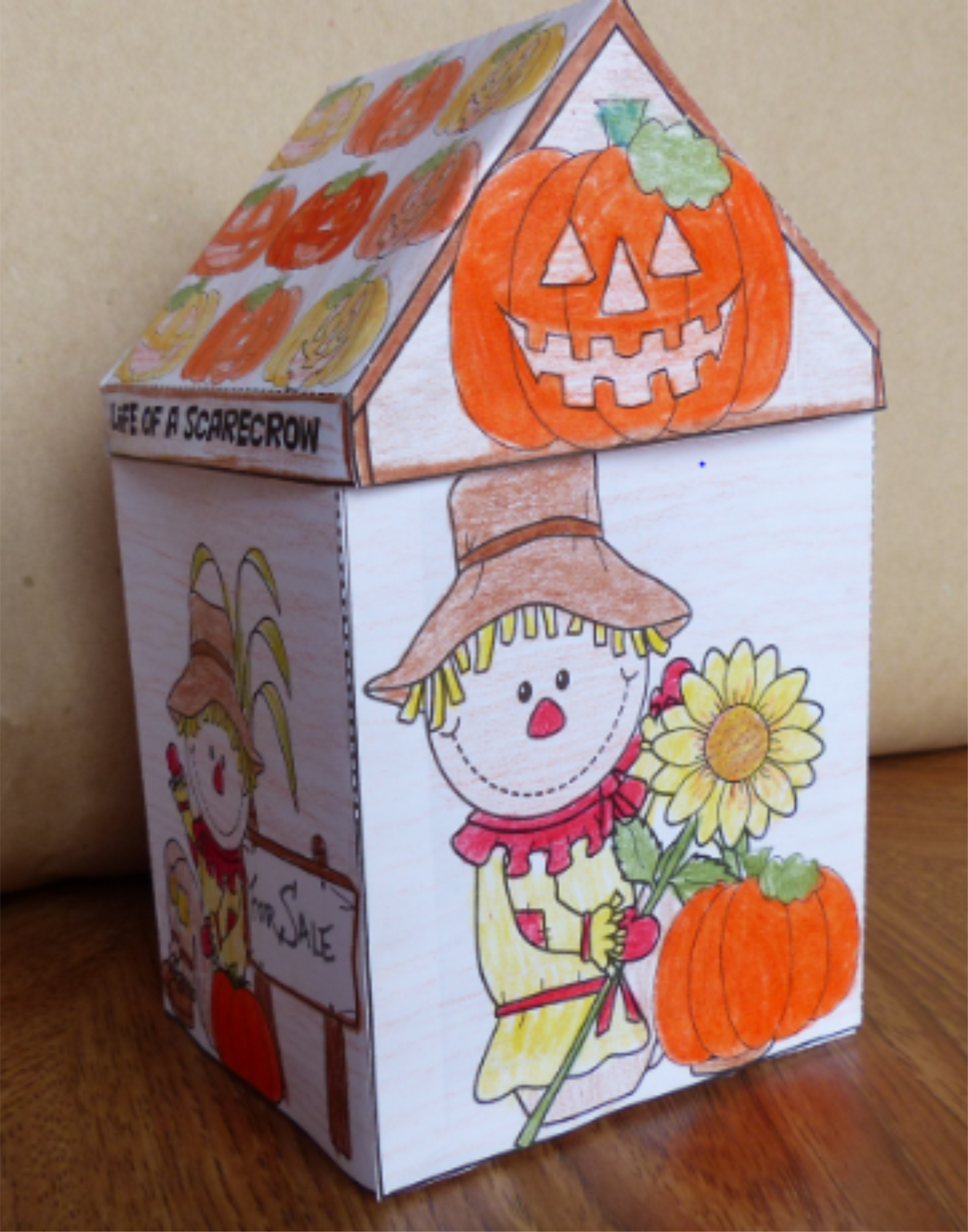 Thanksgiving Crafts - Life of a Scarecrow