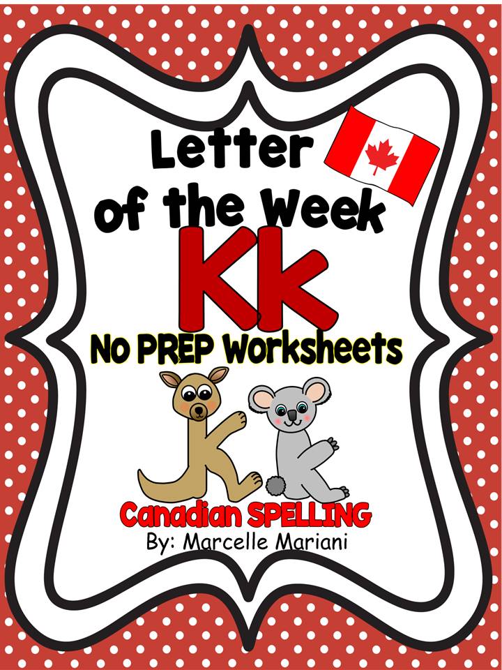 LETTER K WORKSHEETS- NO PREP WORKSHEETS AND ART ACTIVITIES