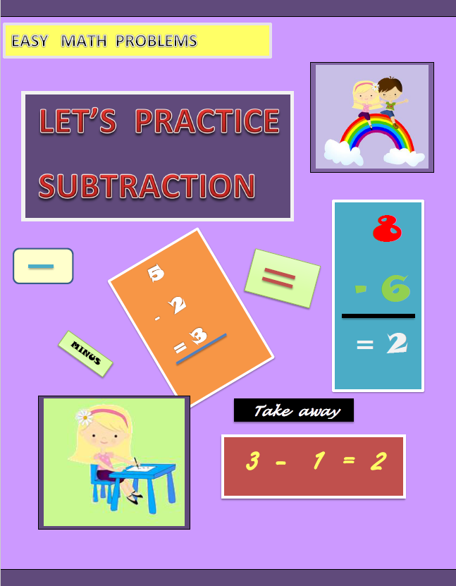12 Pages of Amazing High Quality Subtraction Worksheets with Pictures!