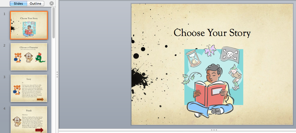Choose your own story Powerpoint