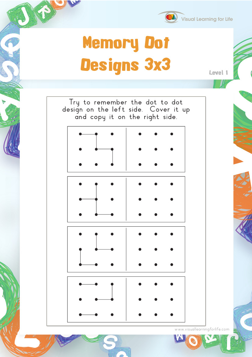 Memory Dot Designs 3x3