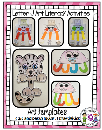 Letter of the week-Letter J-Art Activity Templates- A letter J Craftivity