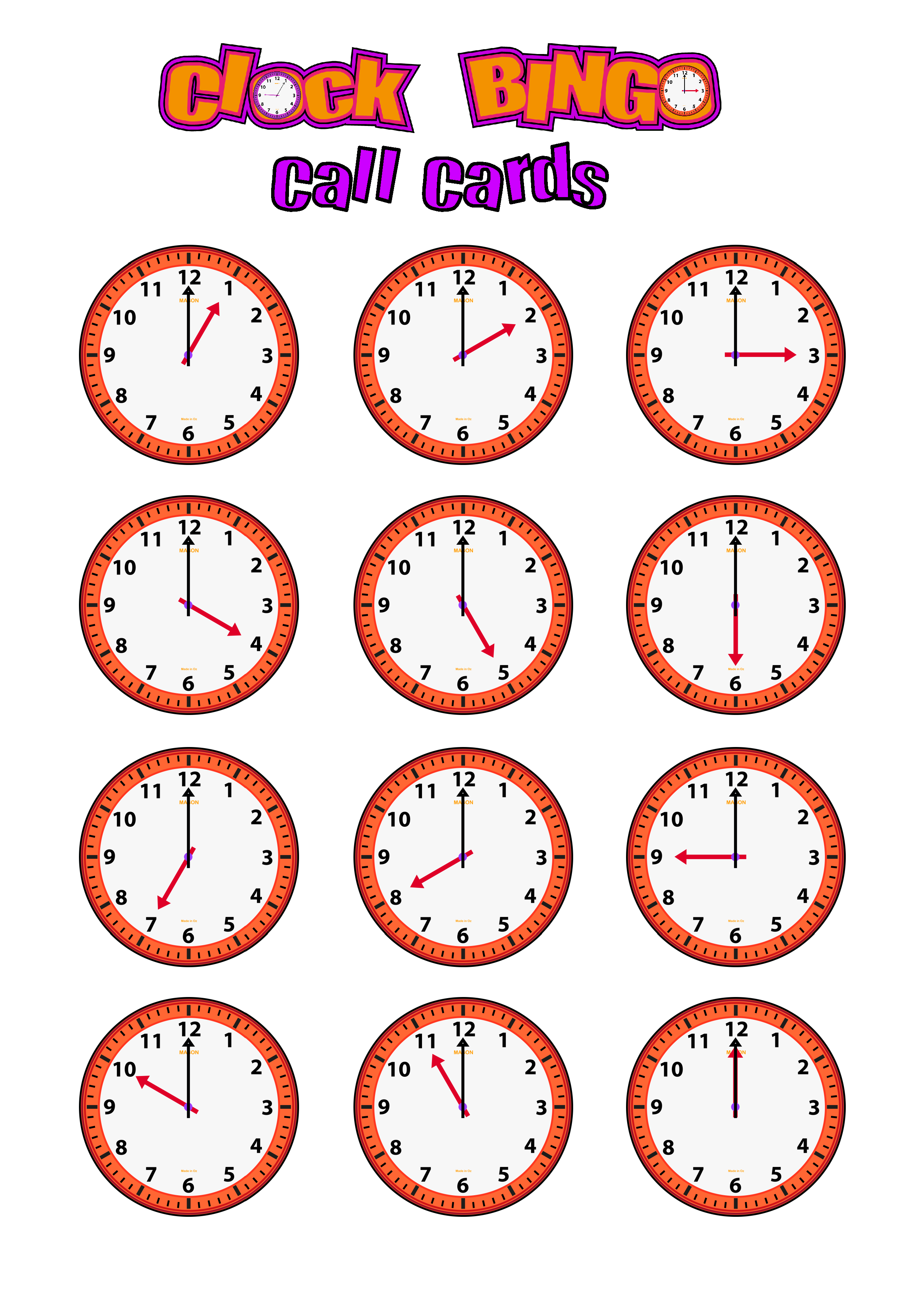 clock-bingo-on-the-hour-the-free-product-contains-8-bingo-cards