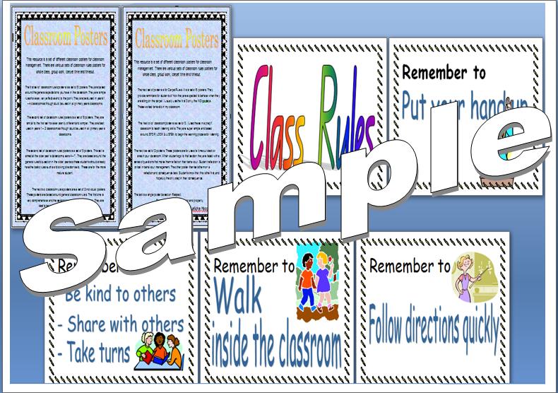 Classroom Management - Classroom Rules Pack
