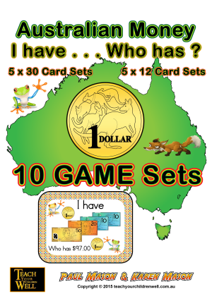 Money - I have ... Who has (Australian Money)