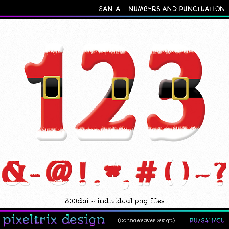 Cu4cu SANTA Numbers and Punctuation