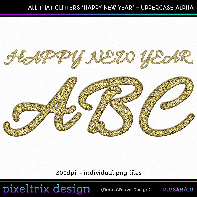 CU4CU HAPPY NEW YEAR Uppercase Alpha