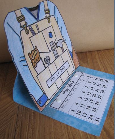 Father's Day Craft - FIX IT DAD Desktop Calendar