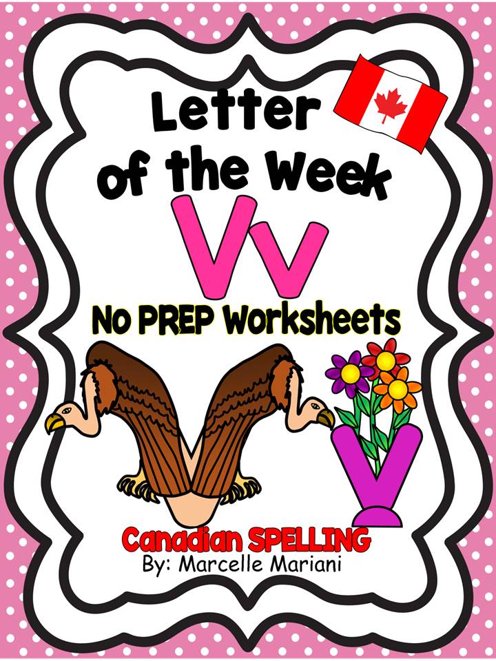 LETTER V WORKSHEETS- NO PREP WORKSHEETS AND ART ACTIVITIES