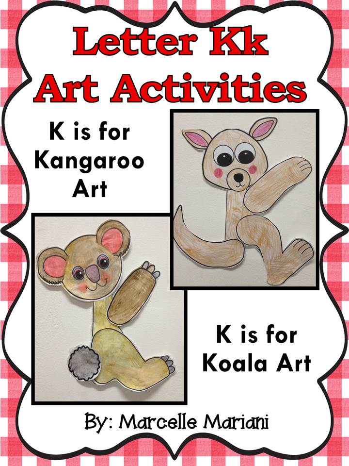 Letter of the week-Letter K-Art Activity Templates- A letter K Craftivity