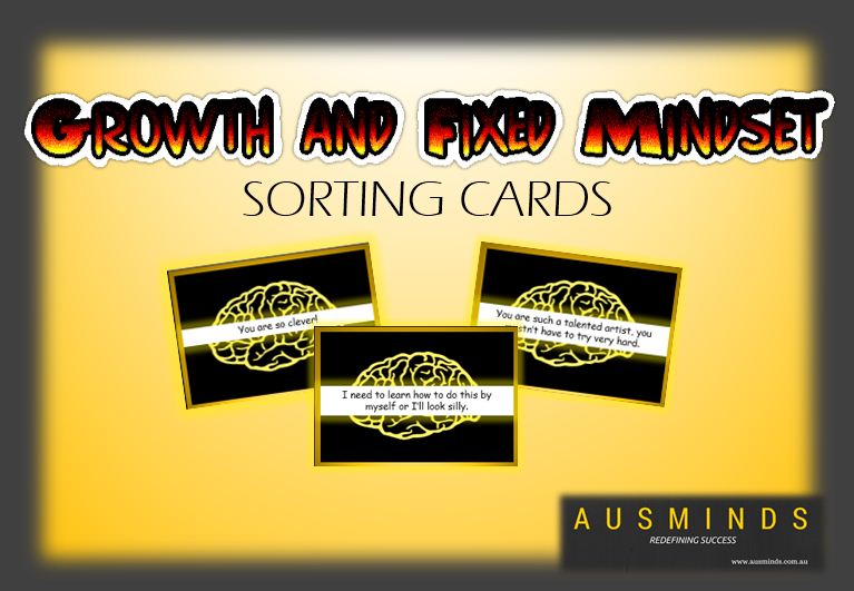 Growth and Fixed Mindset Sorting Cards