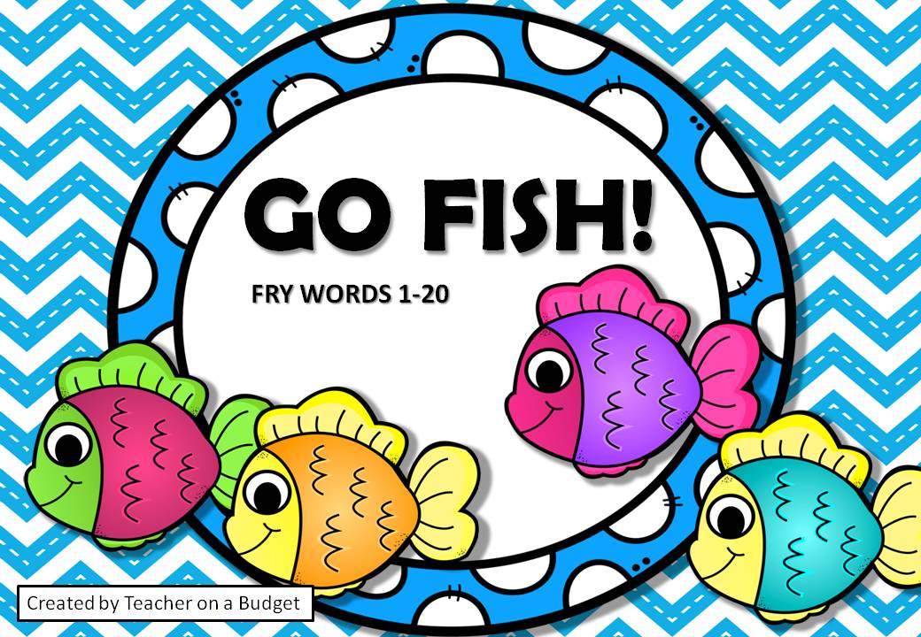 Go Fish! Fry Words 1 to 20