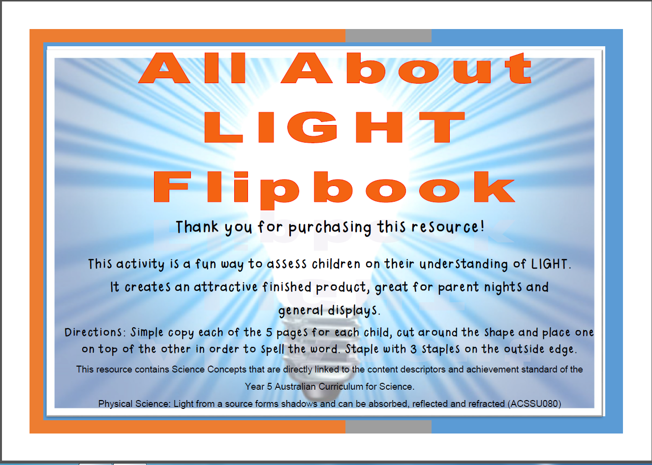 LIGHT FLIPBOOK