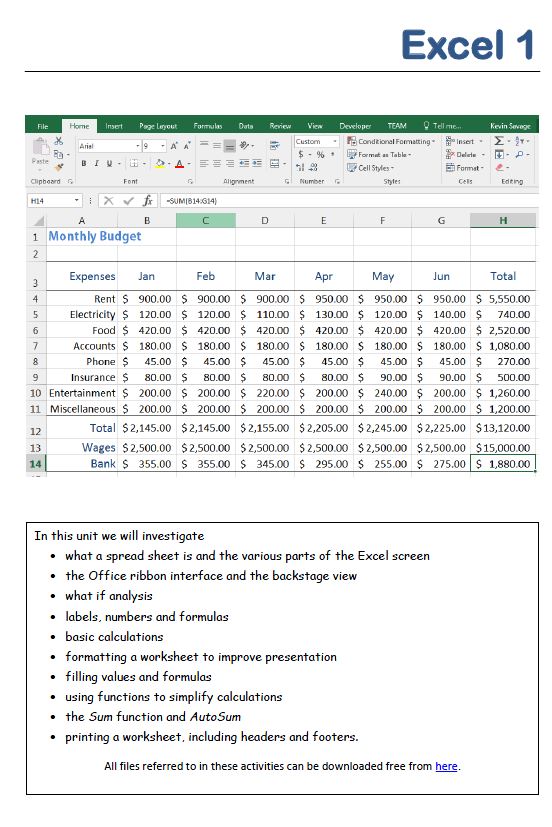 Excel 2016 1