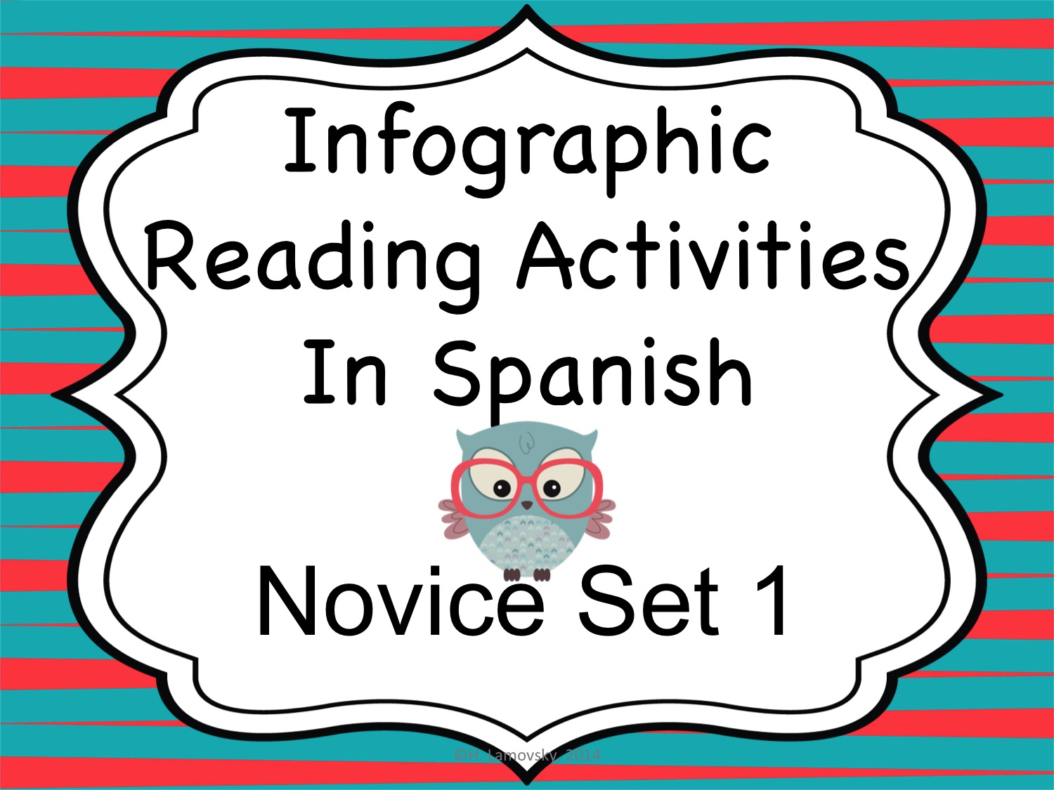 Spanish Infographic Reading Activities - Novice Set 1