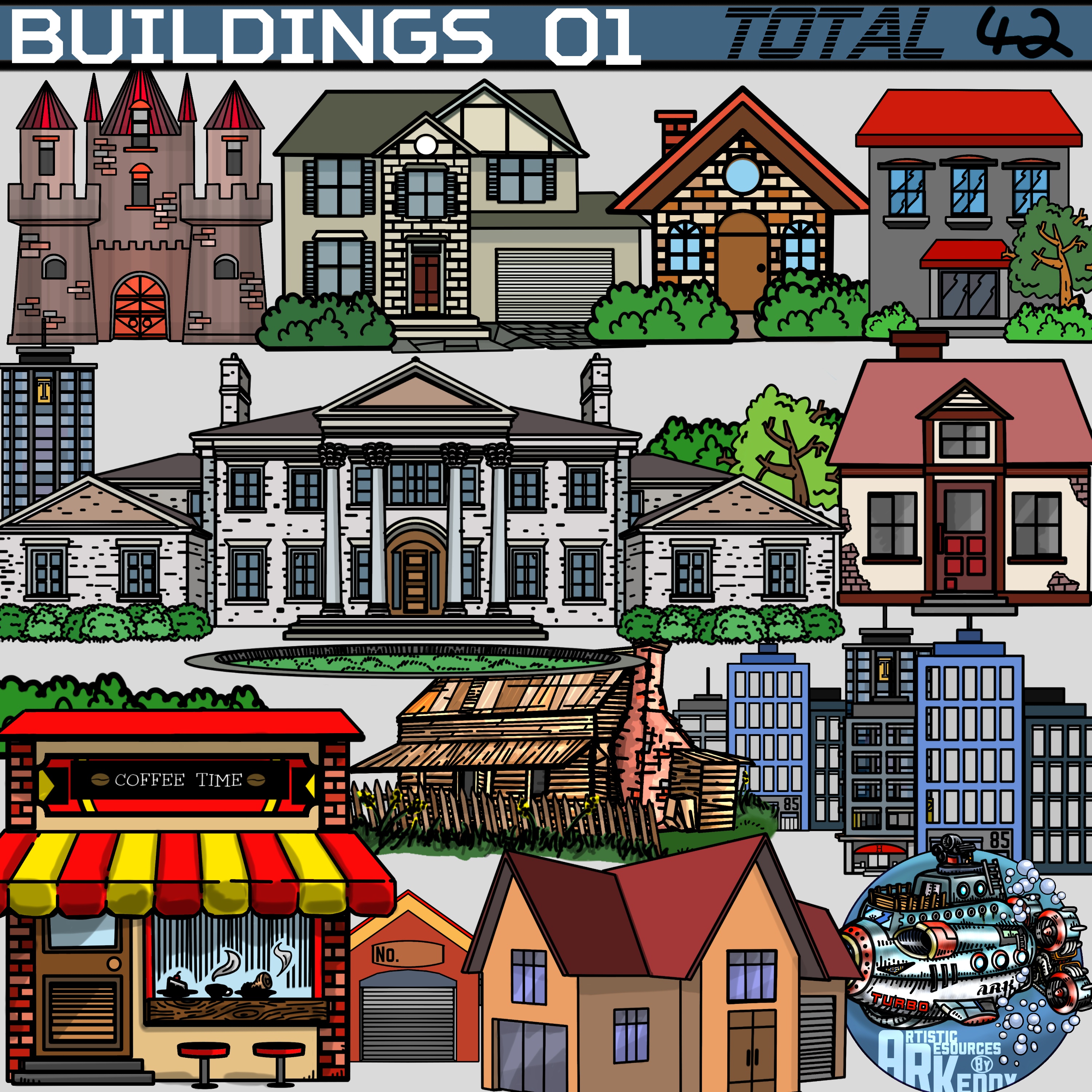 Building Clip art 01