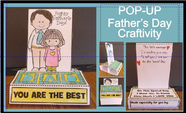 Father's Day Craft - POP-UP Father's Day Craftivity