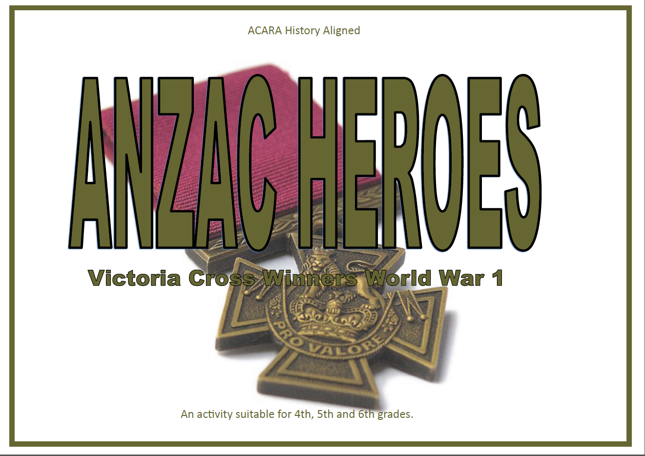 ANZAC Heroes - Victoria Cross Winners