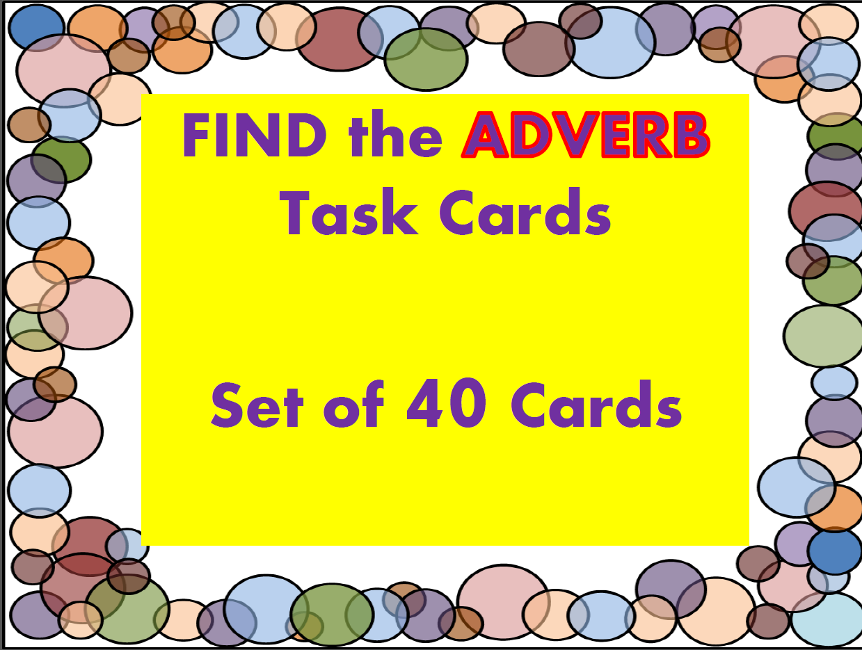 Adverb Task Cards