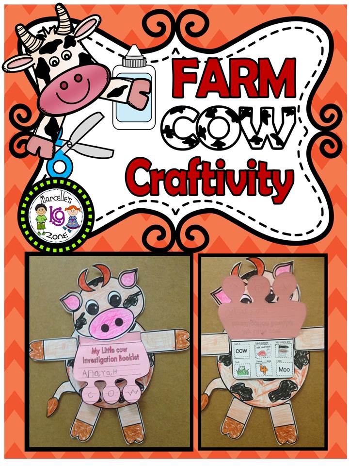 Farm Animals- COW Craftivity and Farm Investigation Booklet