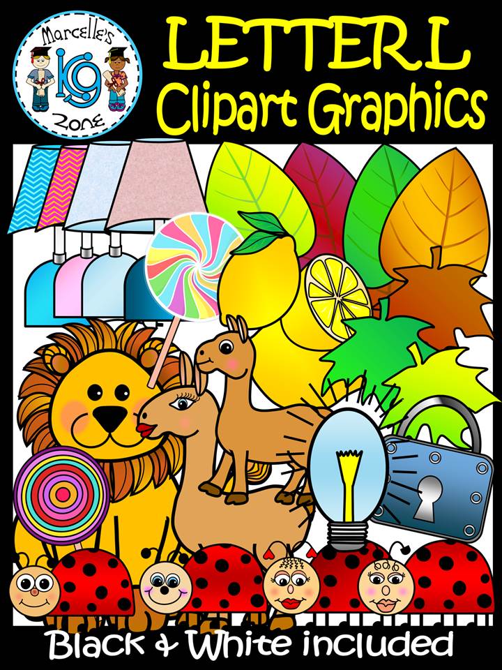 Letter L- Clipart Graphics- Commercial & Personal Use