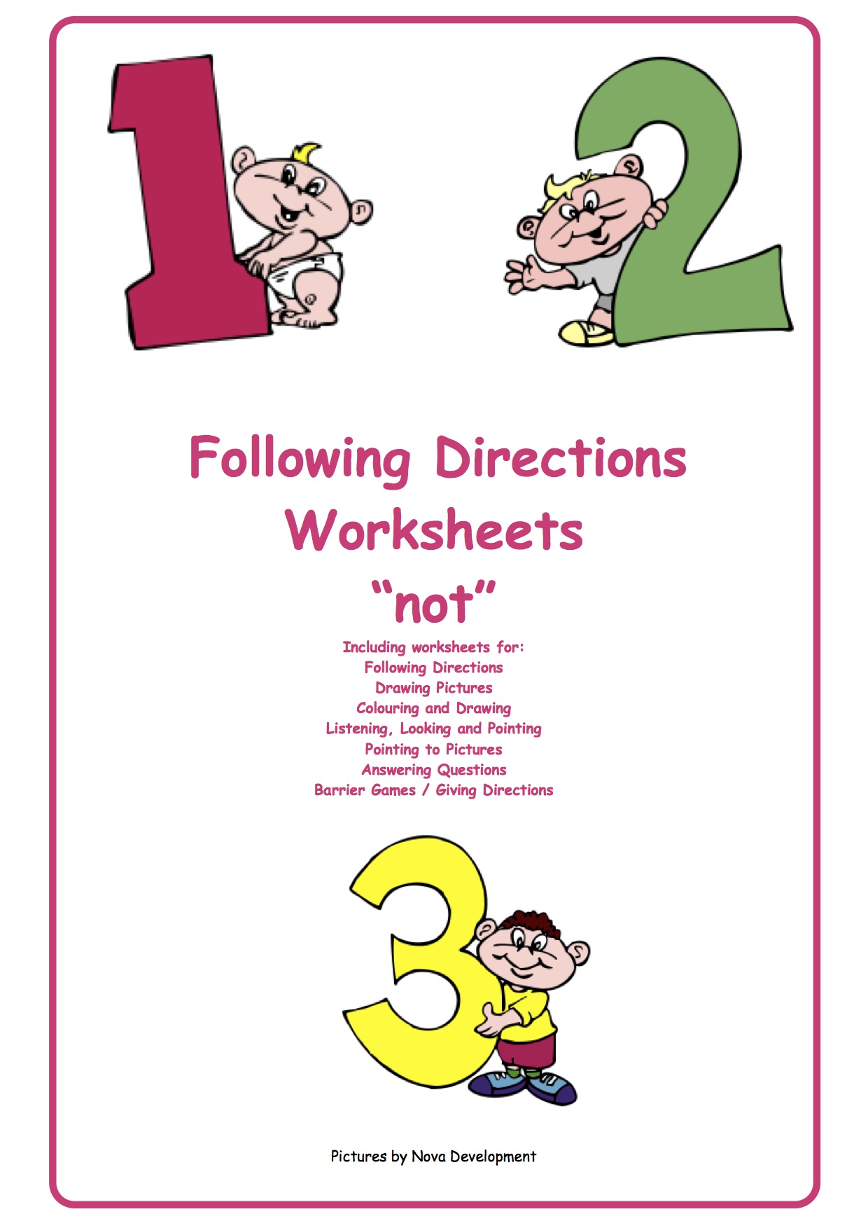 Following Directions - before  Teach In A Box For Following Directions Worksheet Middle School