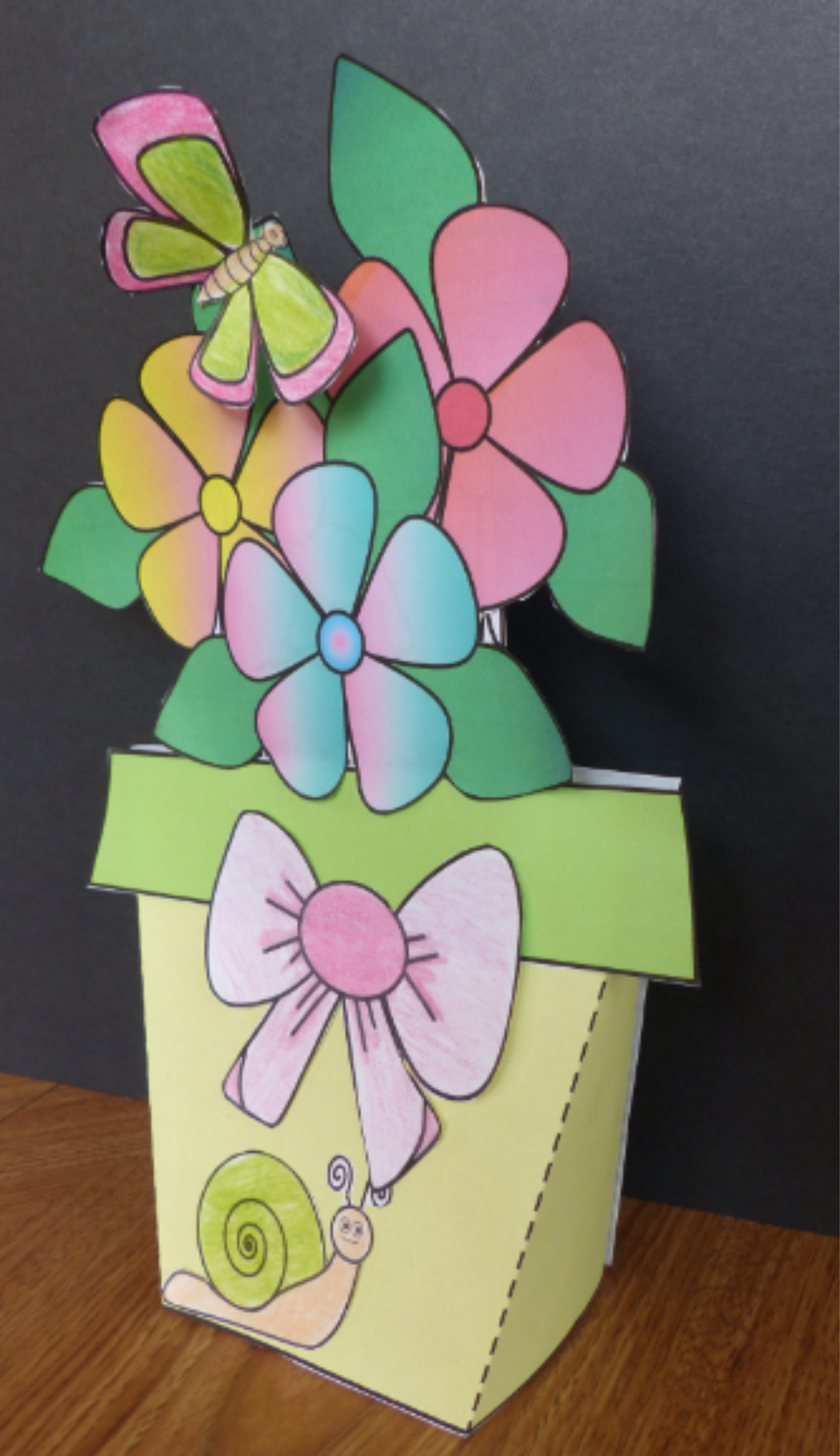 Mother's Day Crafts - Flower Pot with Flowers Insert