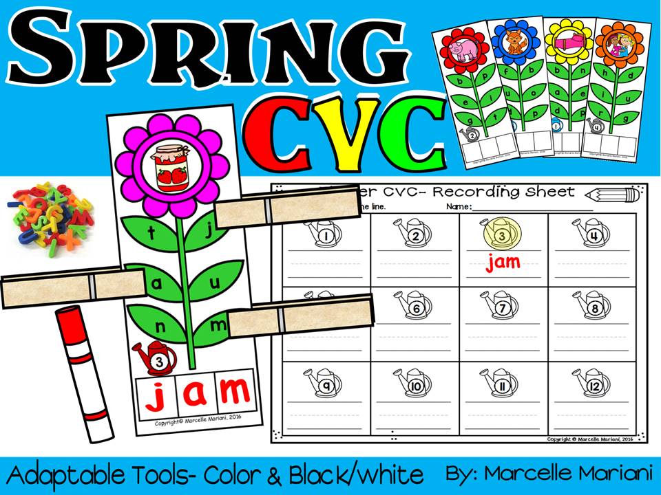 SPRING CVC LITERACY CENTRE ACTIVITY