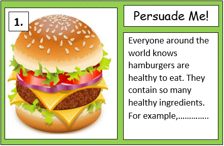 Persuade Me - Task Cards - Quick Writes