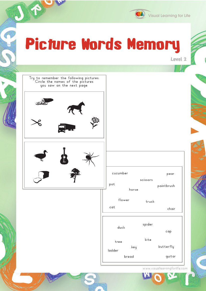 Picture Words Memory