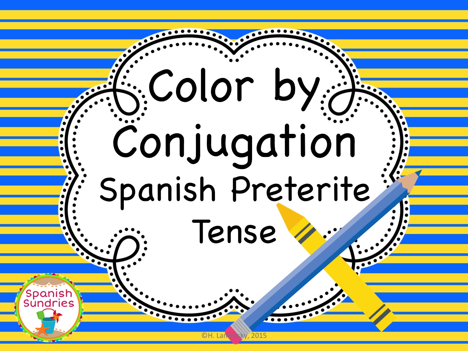 Color by Conjugation - Spanish Preterite Tense