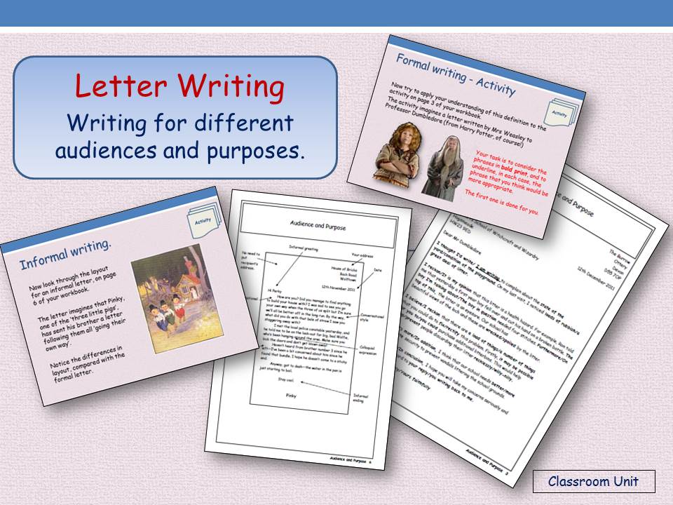 Letter Writing (Audience and Purpose)