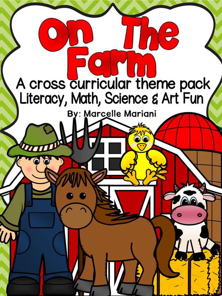 Farm Animals-On The Farm-Literacy,Math,Science and Art FUN MEGA THEME PACK