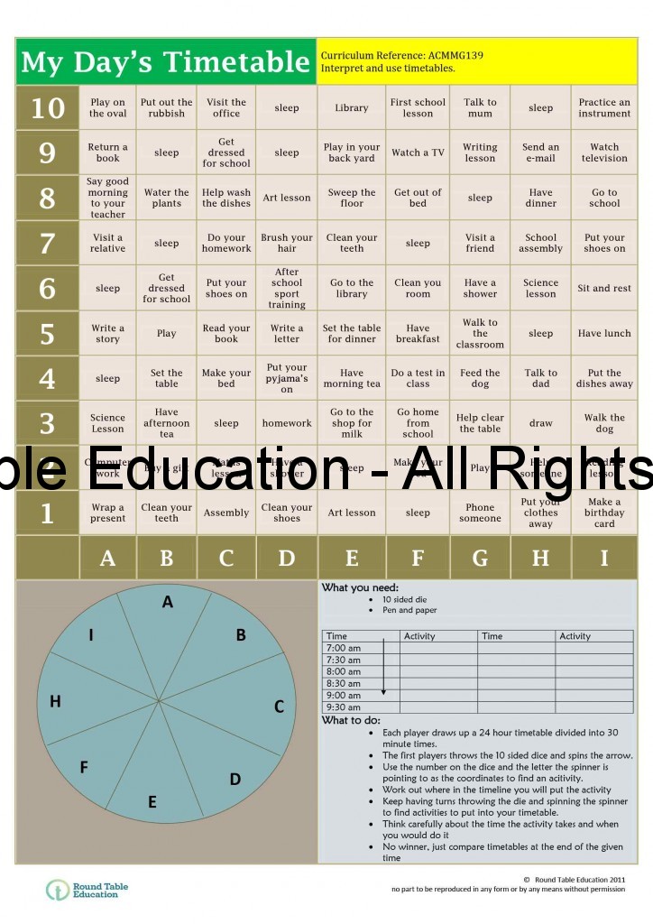 Timetable 2