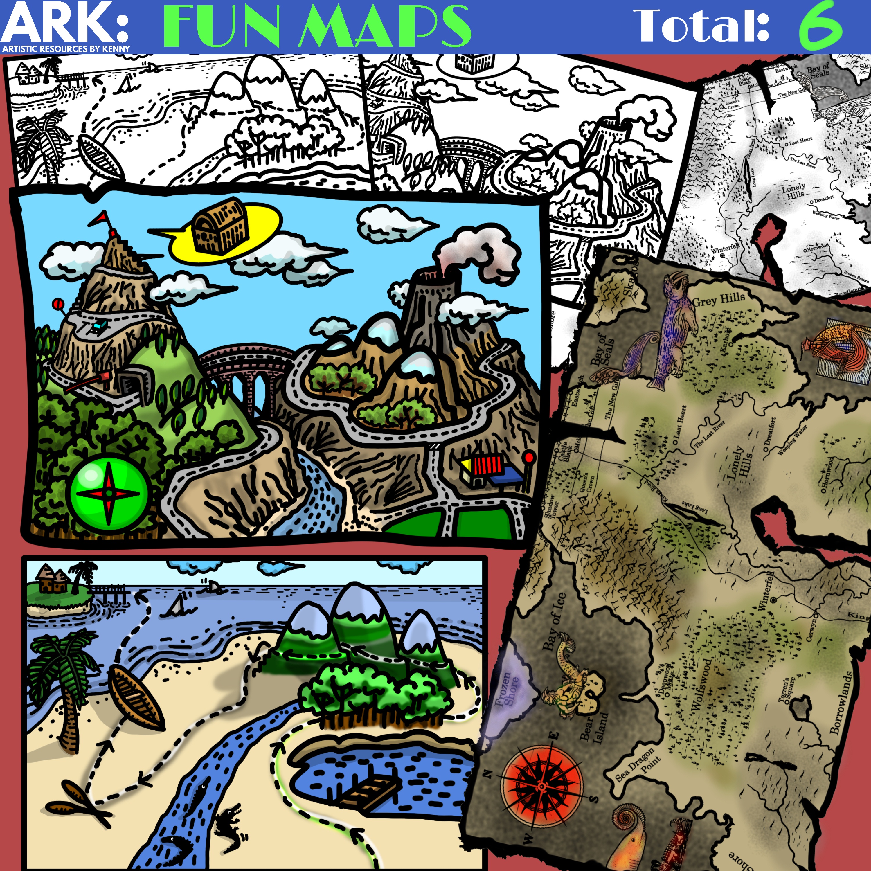 Maps. 3 Fun Maps