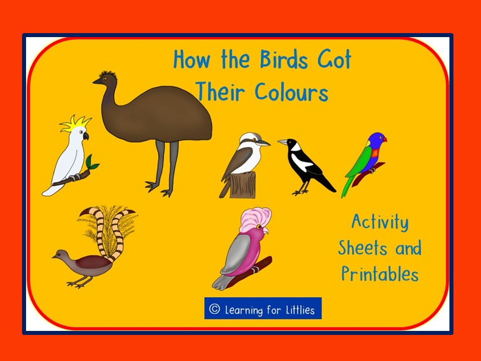 How the Birds Got Their Colours Activity Sheets and Printables