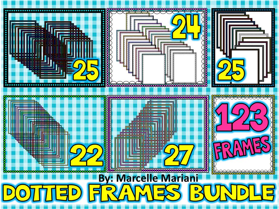 DOTTED FRAMES-BUNDLE PACK- 123 TOTAL POLKA DOTTED FRAMES