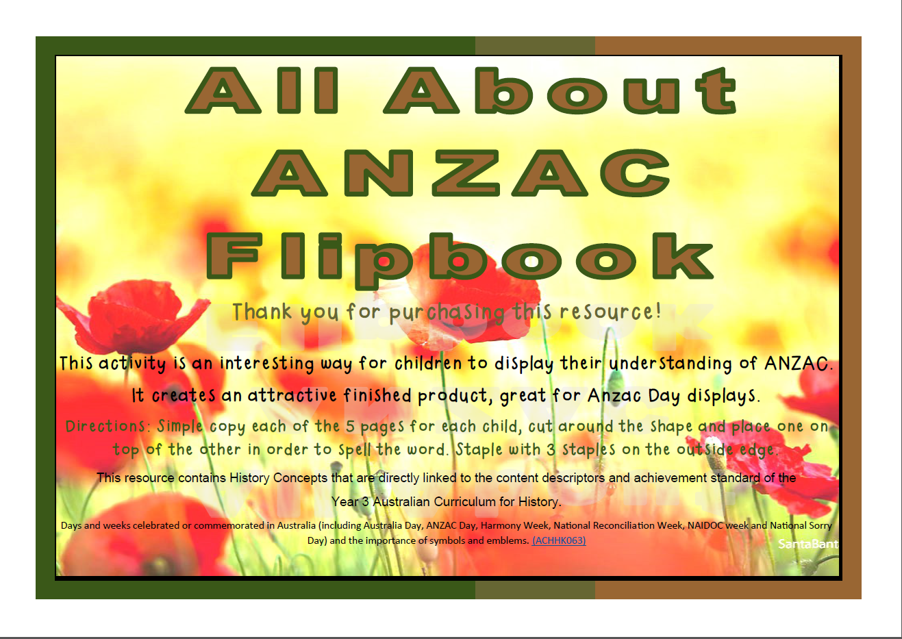 ANZAC DAY FLIPBOOK