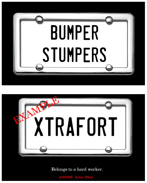 Bumper Stumpers Game